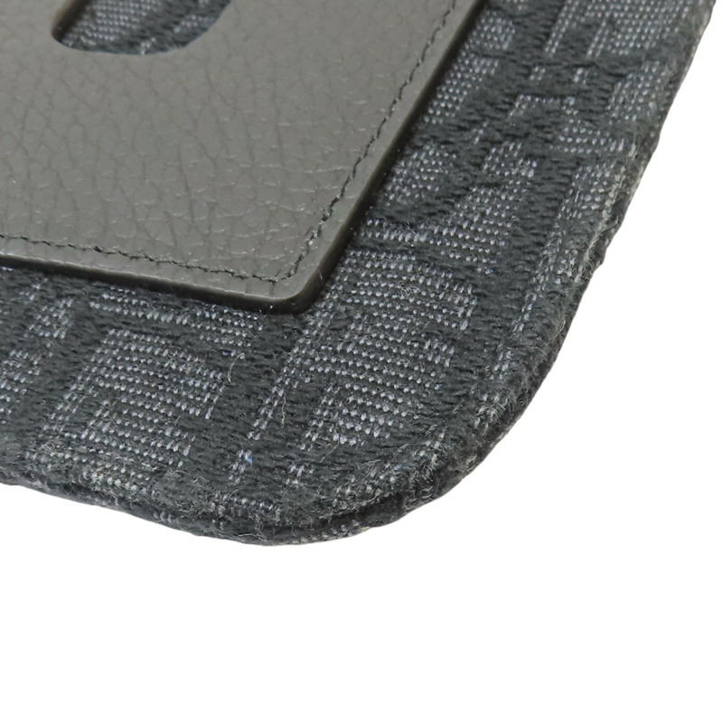 黑色 緹花帆布 手機包【Dior 迪奧】-11