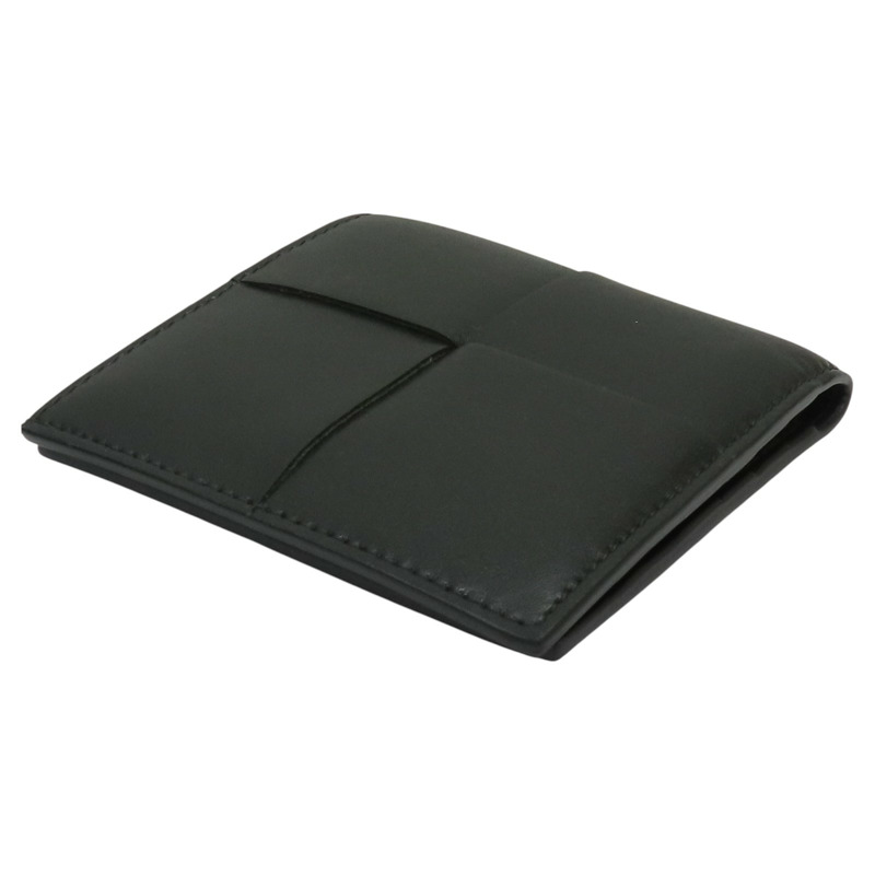 綠色 牛皮 Cassette 兩折 短夾【BOTTEGA VENETA 寶緹嘉】-2