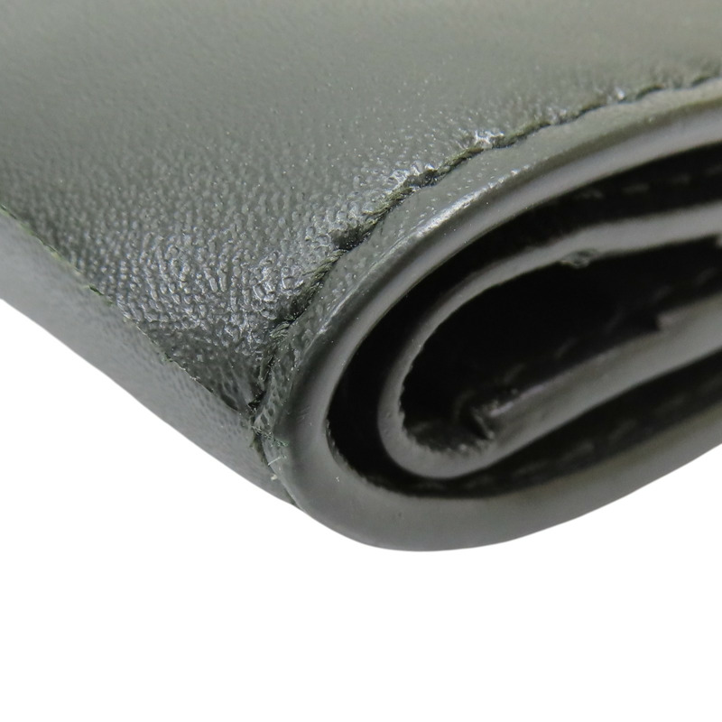 綠色 牛皮 Cassette 兩折 短夾【BOTTEGA VENETA 寶緹嘉】-9