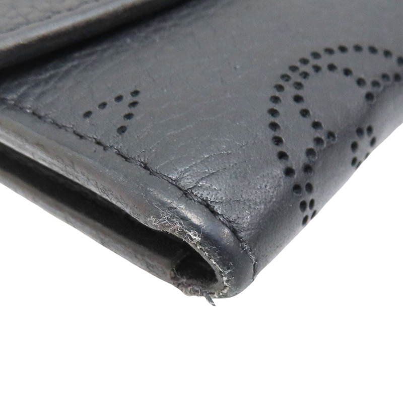 黑色 牛皮壓紋 Anae 扣式錢包 M64049【LOUIS VUITTON LV 路易威登】 M64049-8