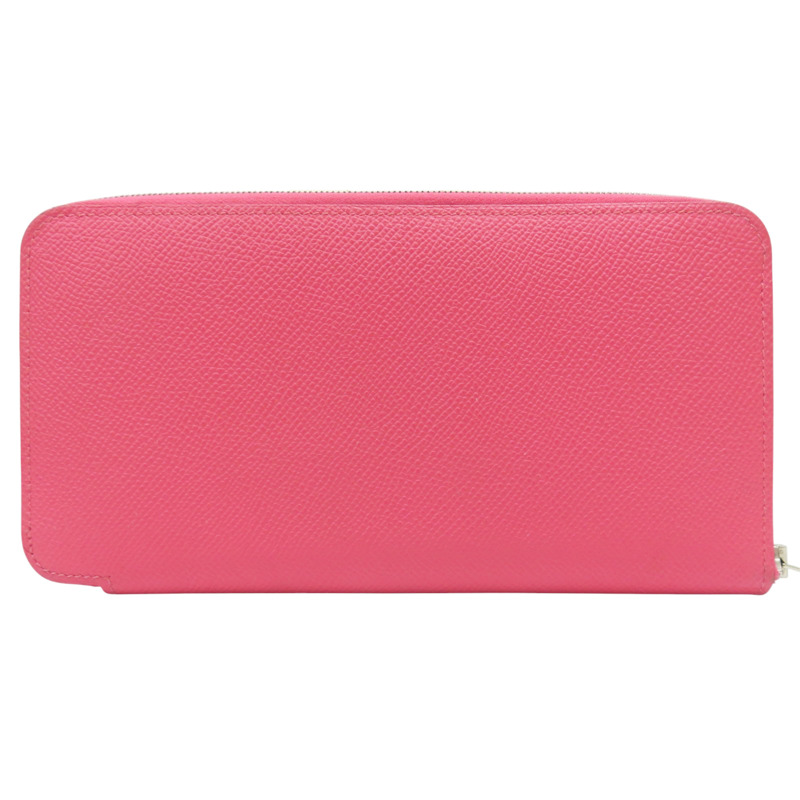 粉色 Epsom牛皮 Azap Silk'In 絲巾長夾 X刻【HERMES 愛馬仕】-1