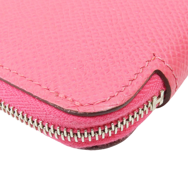 粉色 Epsom牛皮 Azap Silk'In 絲巾長夾 X刻【HERMES 愛馬仕】-10