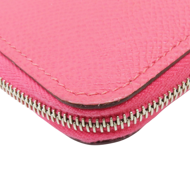 粉色 Epsom牛皮 Azap Silk'In 絲巾長夾 X刻【HERMES 愛馬仕】-13