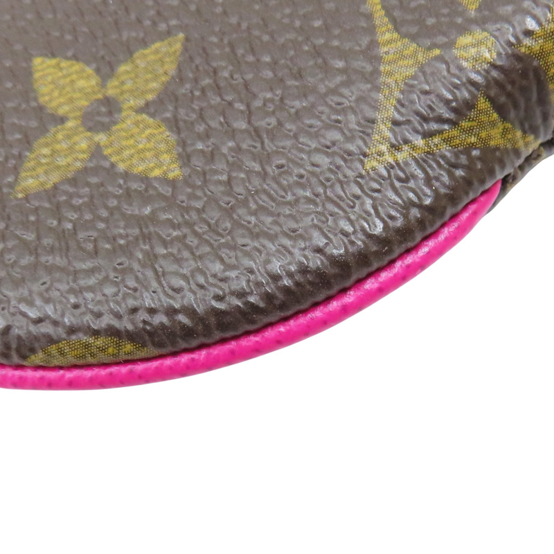 棕色 原花帆布 滑雪小熊 拉鍊零錢包 M63331【LOUIS VUITTON LV 路易威登】 M63331-10