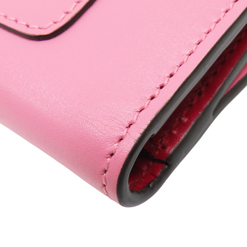 粉色牛皮 蛇頭 Serpenti 扣式短夾【 Bulgari 寶格麗 】-9