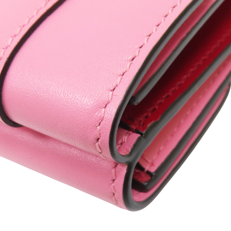 粉色牛皮 蛇頭 Serpenti 扣式短夾【 Bulgari 寶格麗 】-11