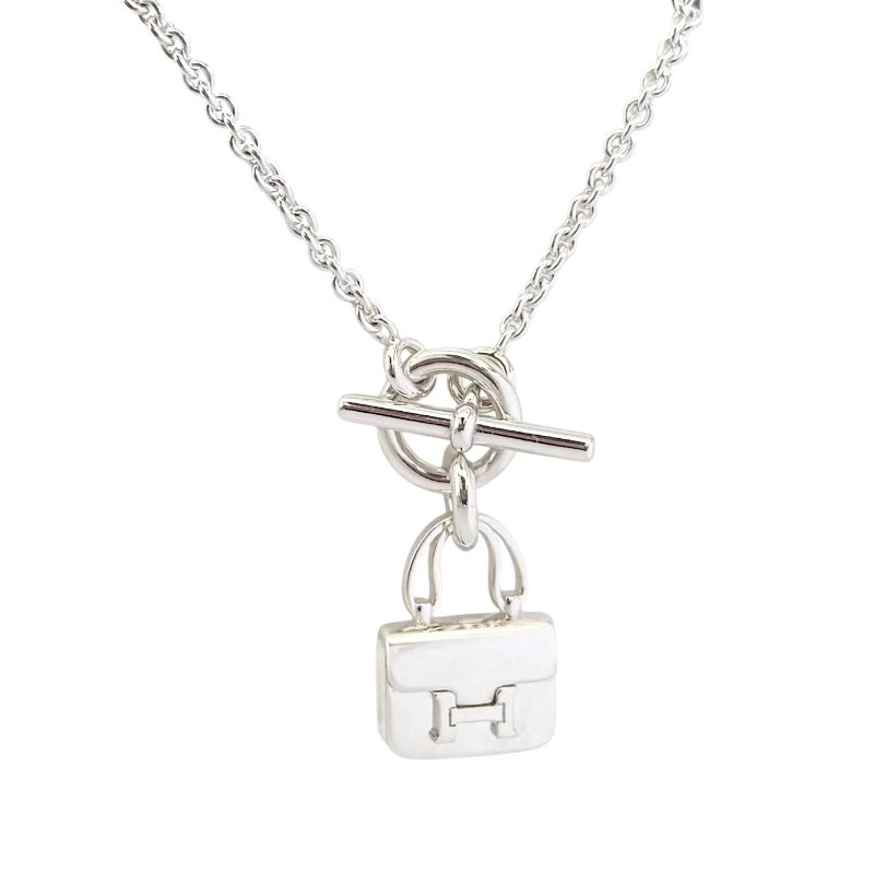 HERMES Amulettes Constance 純銀 頸鏈-0