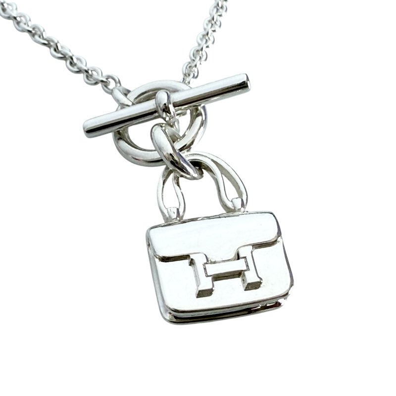 HERMES Amulettes Constance 純銀 頸鏈-4