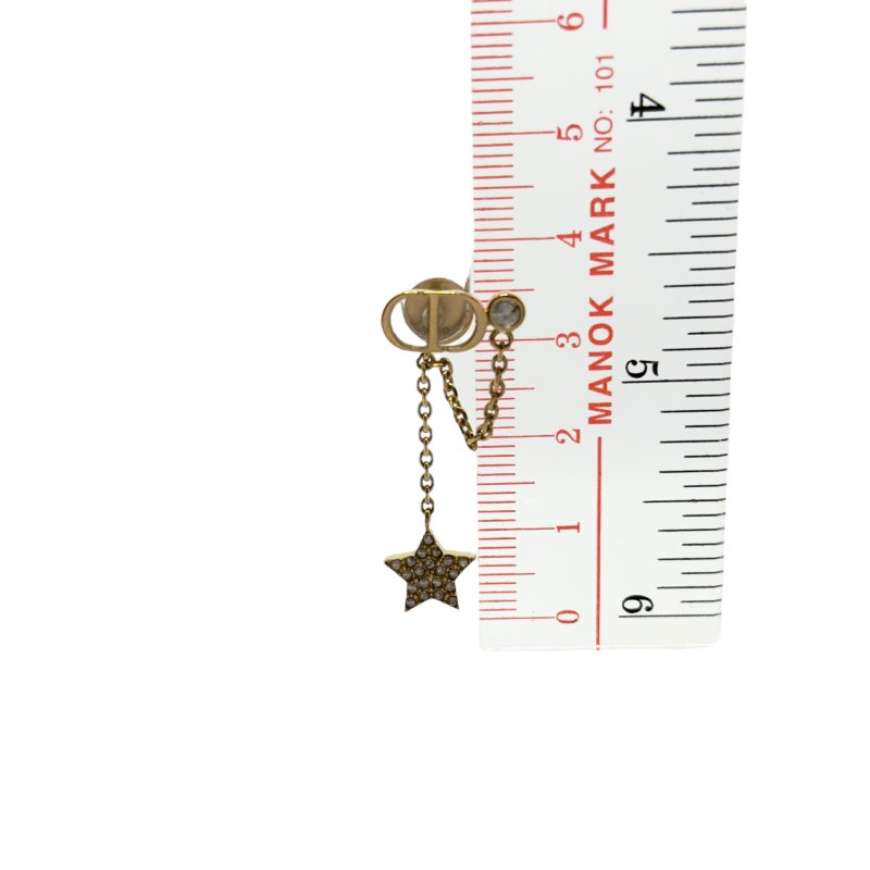 DIOR Petit CD 星星⭐️ 水鑽 耳環-6