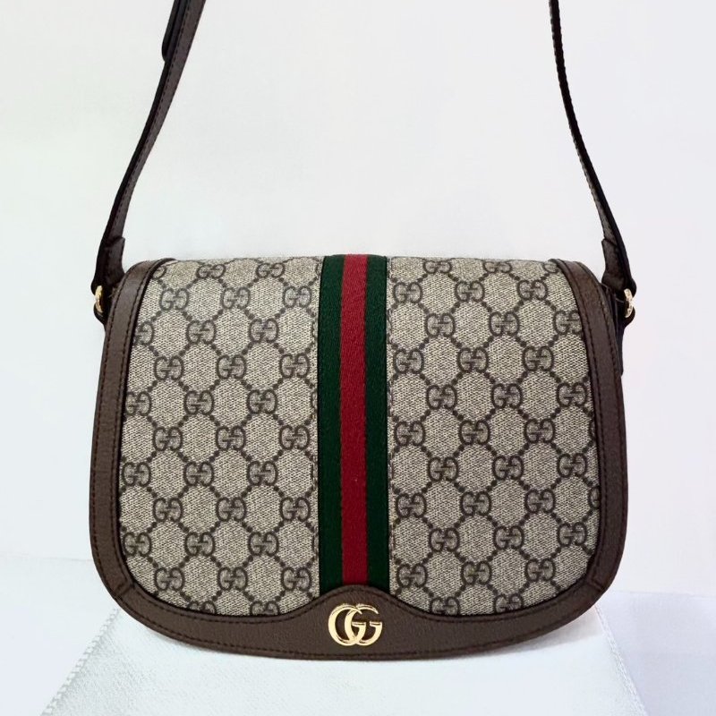 GUCCI原花Ophidia 馬鞍包-1