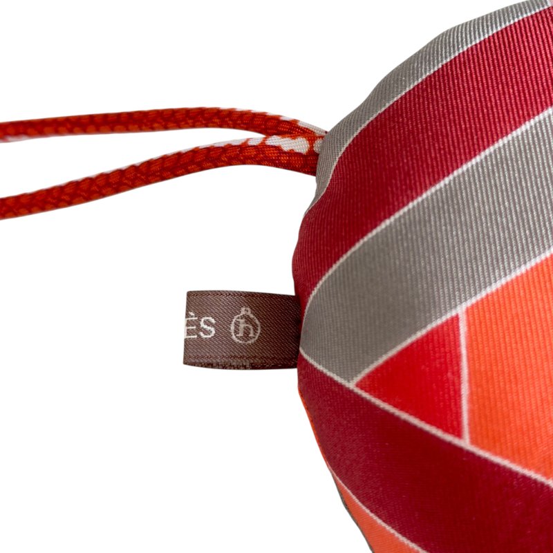 HERMES petit H 絲質 掛飾-6