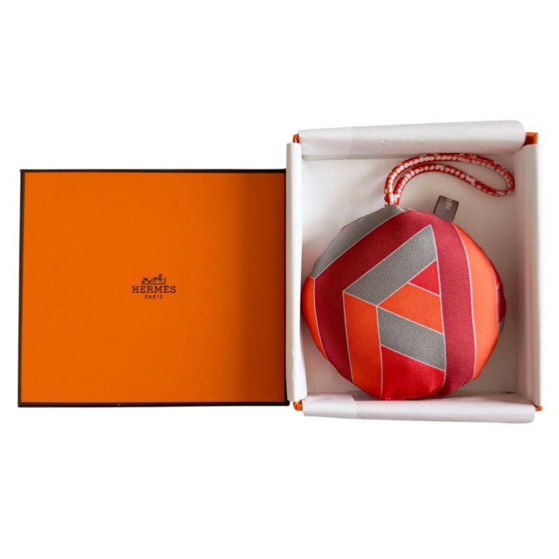 HERMES petit H 絲質 掛飾-8