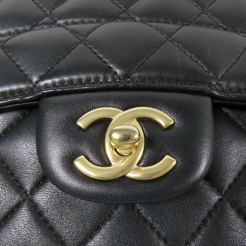 CHANEL 牛皮皮革Shoulder Bag金扣肩背袋-6