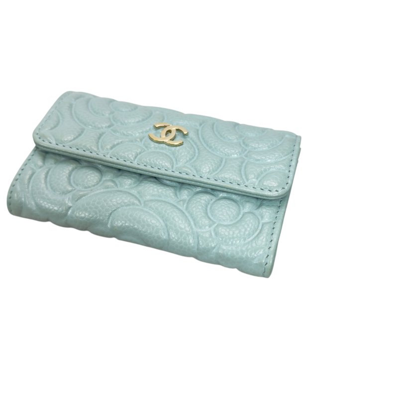 CHANEL CC 山茶花荔枝皮 卡包-3