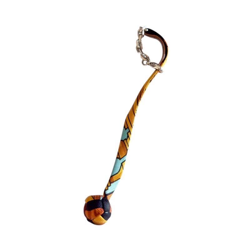 HERMES 絲質 波波球 掛飾-0