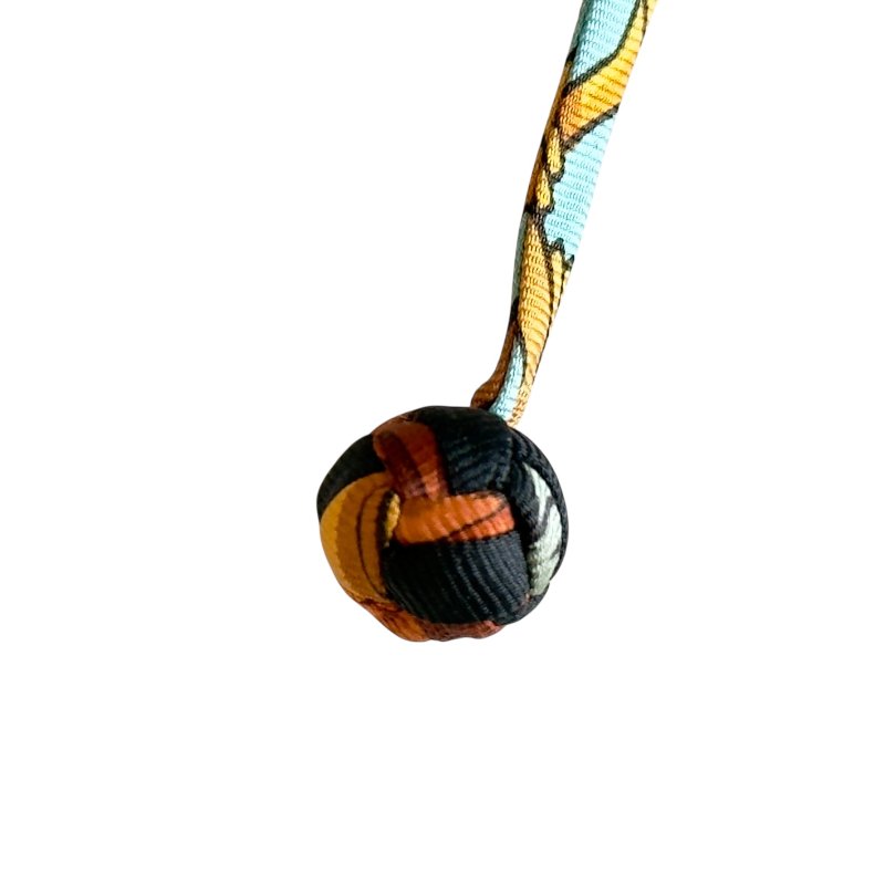 HERMES 絲質 波波球 掛飾-2