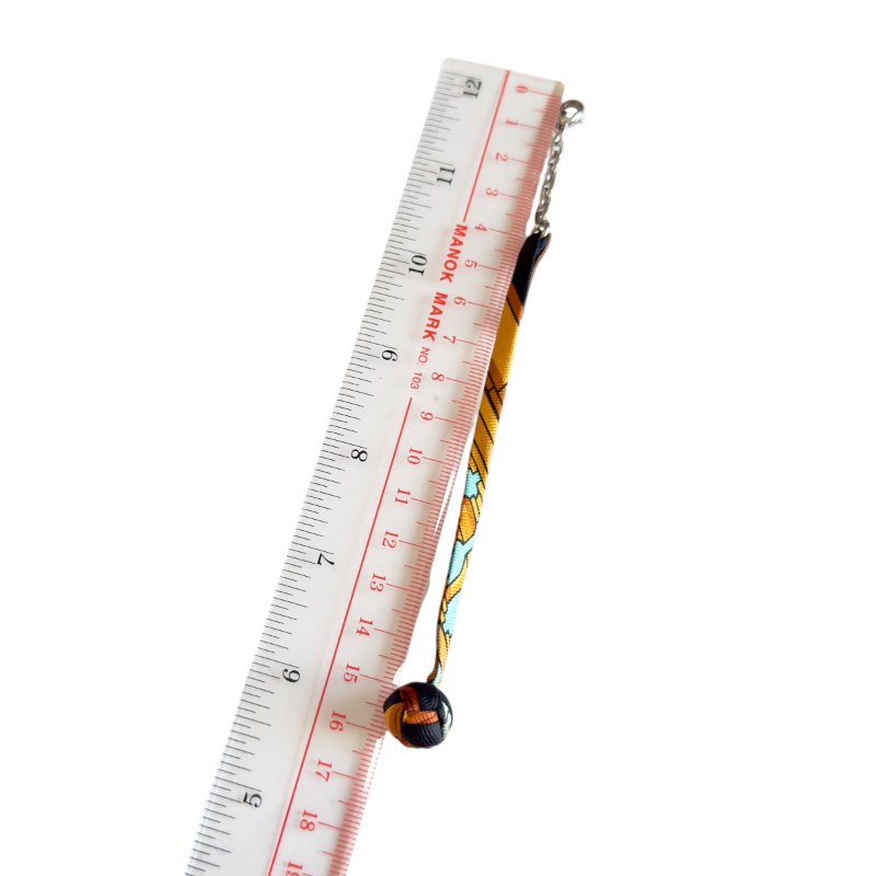 HERMES 絲質 波波球 掛飾-5