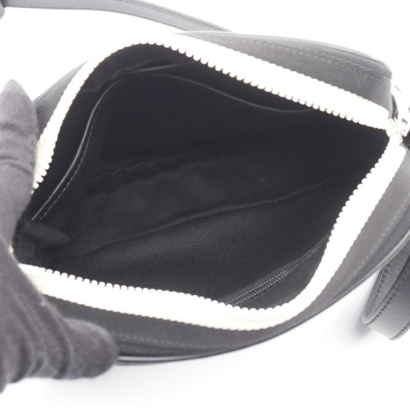 BALLY BORD DAY 肩斜背包 帆布皮革 黑色 二手 男式-2