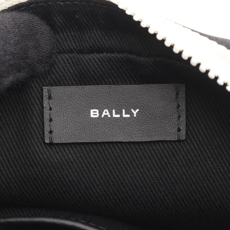 BALLY BORD DAY 肩斜背包 帆布皮革 黑色 二手 男式-3