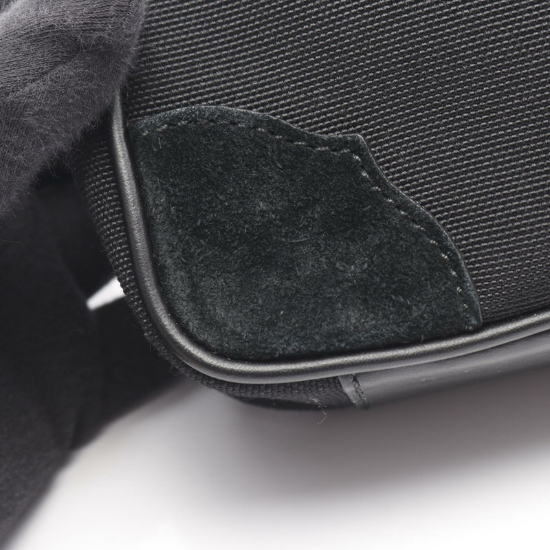 BALLY BORD DAY 肩斜背包 帆布皮革 黑色 二手 男式-4