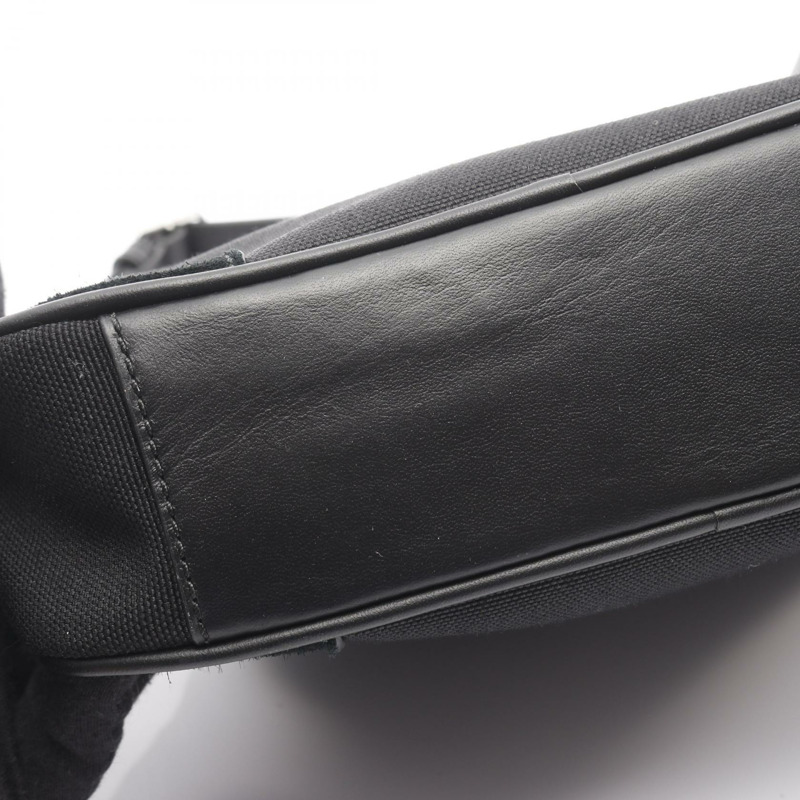 BALLY BORD DAY 肩斜背包 帆布皮革 黑色 二手 男式-5