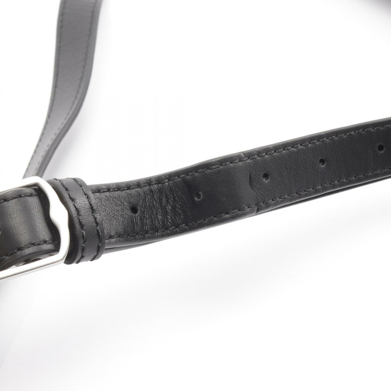 BALLY BORD DAY 肩斜背包 帆布皮革 黑色 二手 男式-9