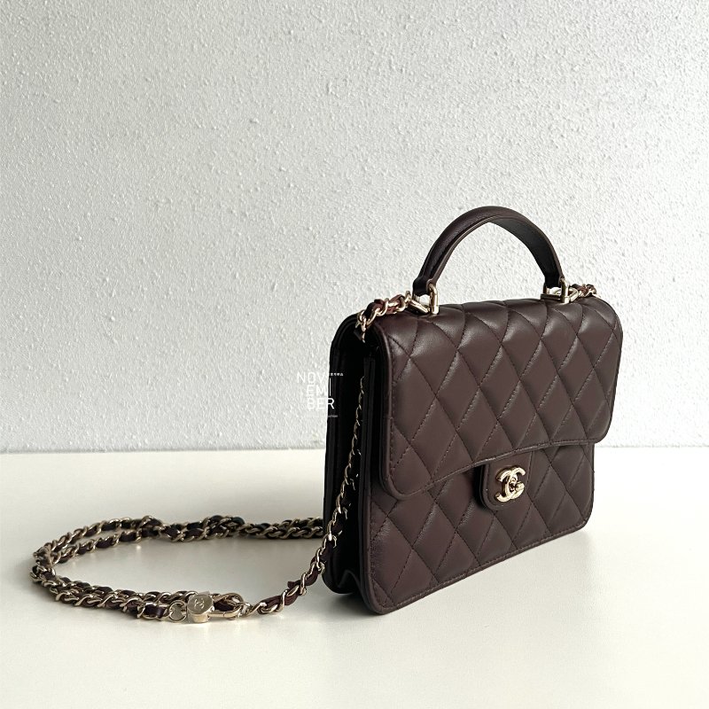 閒置新🙌🏻 Chanel 25P 三合一雙肩包 酒紅色-2