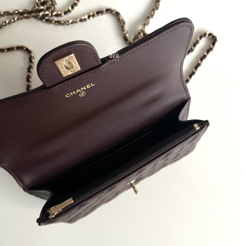 閒置新🙌🏻 Chanel 25P 三合一雙肩包 酒紅色-5