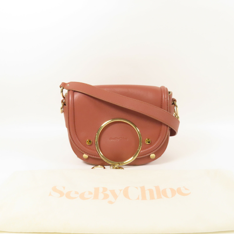 SEE BY CHLOE 牛皮皮革Shoulder Bag金扣肩背袋-11