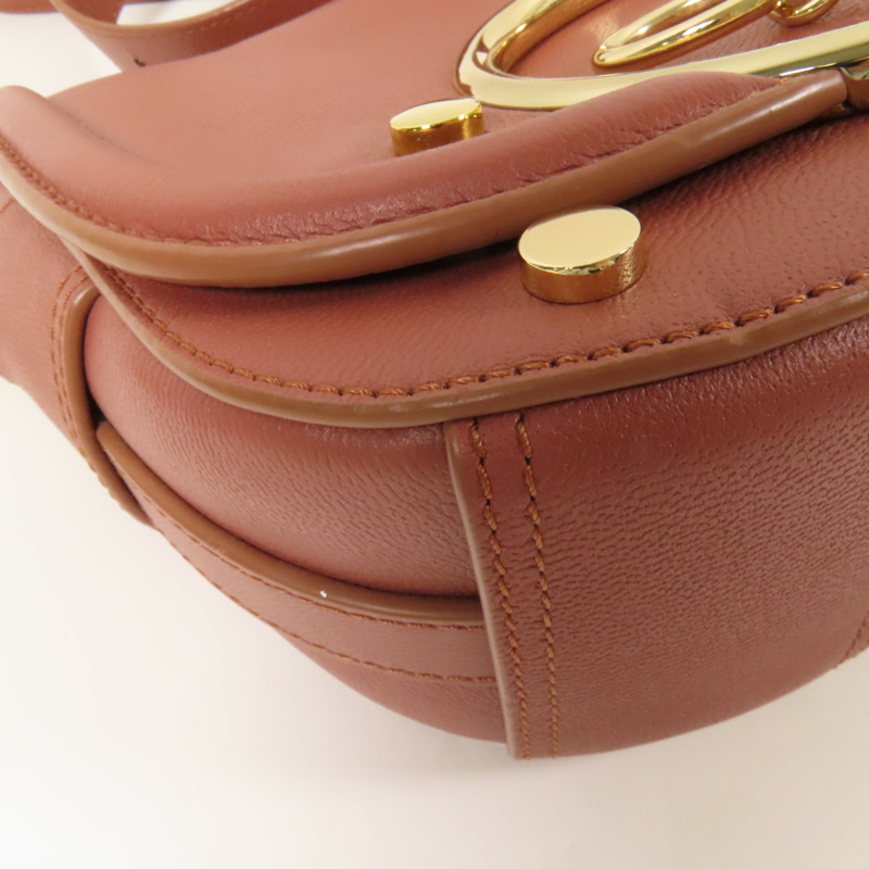 SEE BY CHLOE 牛皮皮革Shoulder Bag金扣肩背袋-12