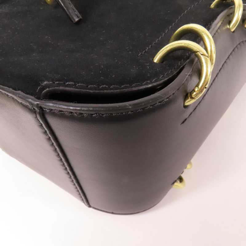 SEE BY CHLOE 麂皮/牛皮皮革Shoulder Bag金扣肩背袋-14