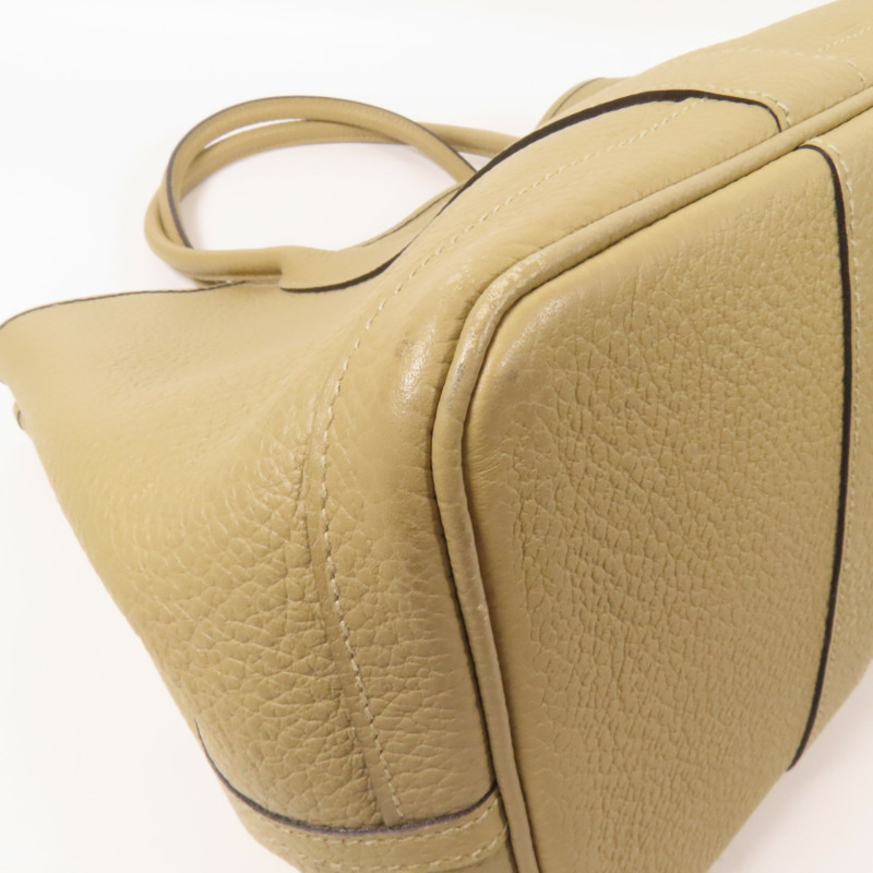 HERMES Negonda皮革Garden Party PM銀扣手挽袋Trench-10