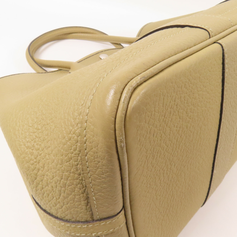 HERMES Negonda皮革Garden Party PM銀扣手挽袋Trench-12
