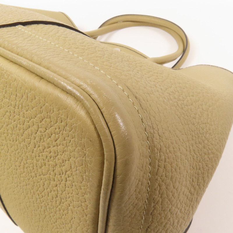 HERMES Negonda皮革Garden Party PM銀扣手挽袋Trench-13