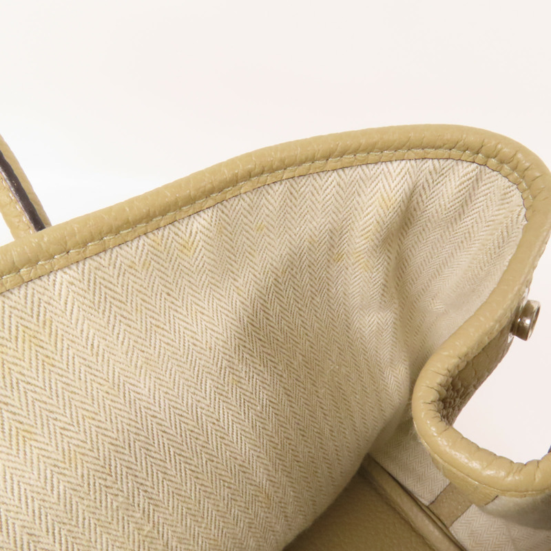 HERMES Negonda皮革Garden Party PM銀扣手挽袋Trench-14