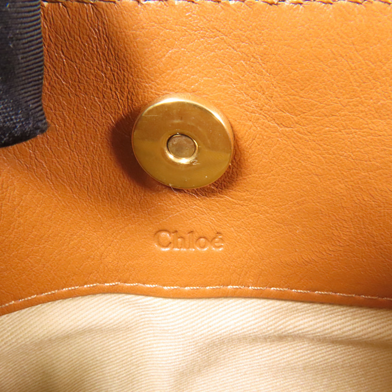 Chloe 麂皮/牛皮皮革Mini Roy金扣肩背袋-8
