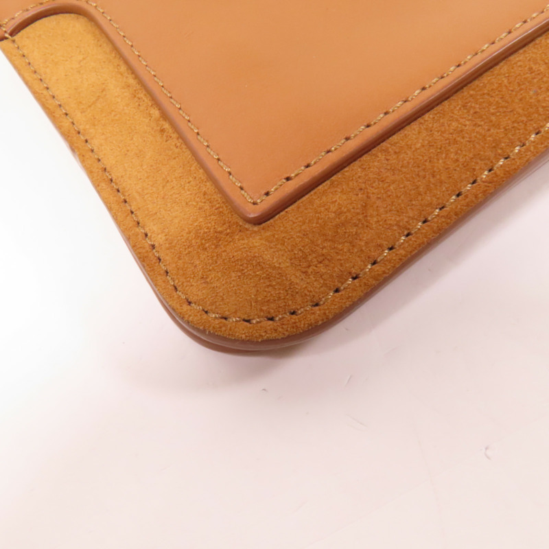 Chloe 麂皮/牛皮皮革Mini Roy金扣肩背袋-11