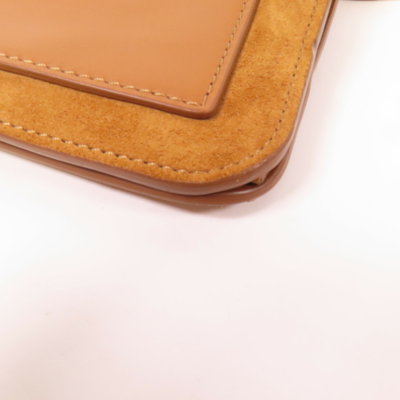 Chloe 麂皮/牛皮皮革Mini Roy金扣肩背袋-12