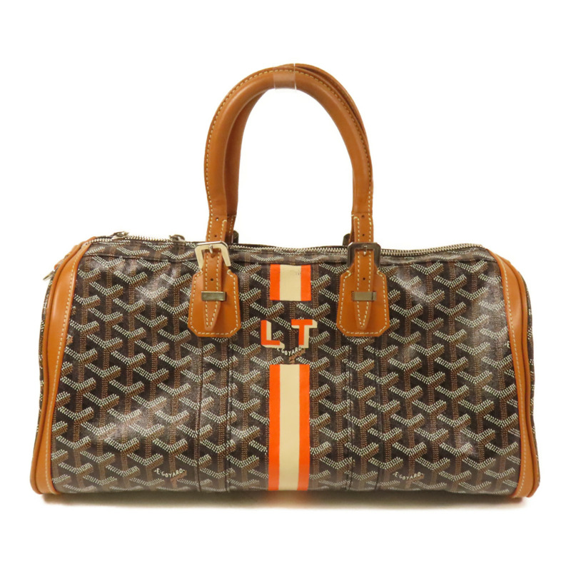 GOYARD 塗層帆布Croisieve 35銀扣手挽袋-0