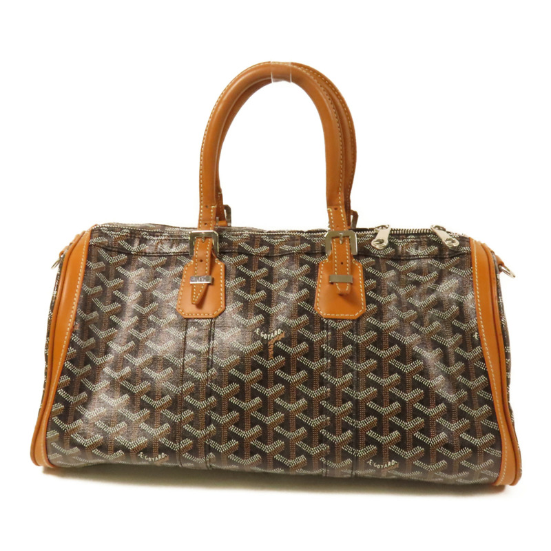 GOYARD 塗層帆布Croisieve 35銀扣手挽袋-1