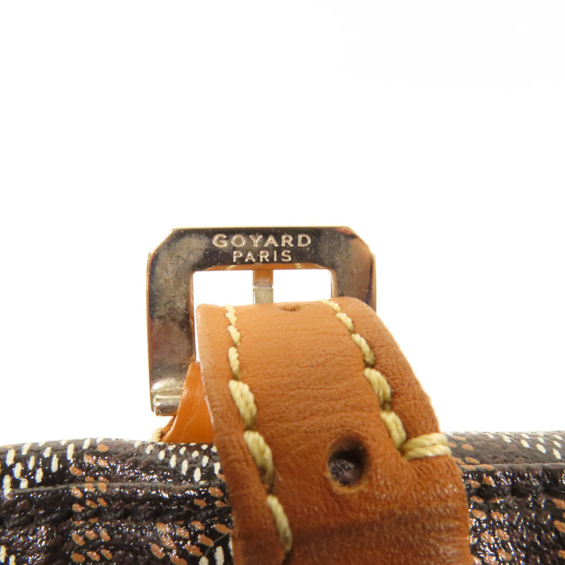 GOYARD 塗層帆布Croisieve 35銀扣手挽袋-10