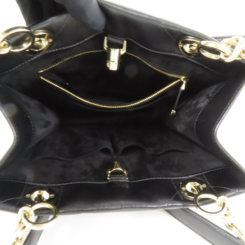 Dior 羊皮皮革Essential Tote Small金扣肩背袋-4