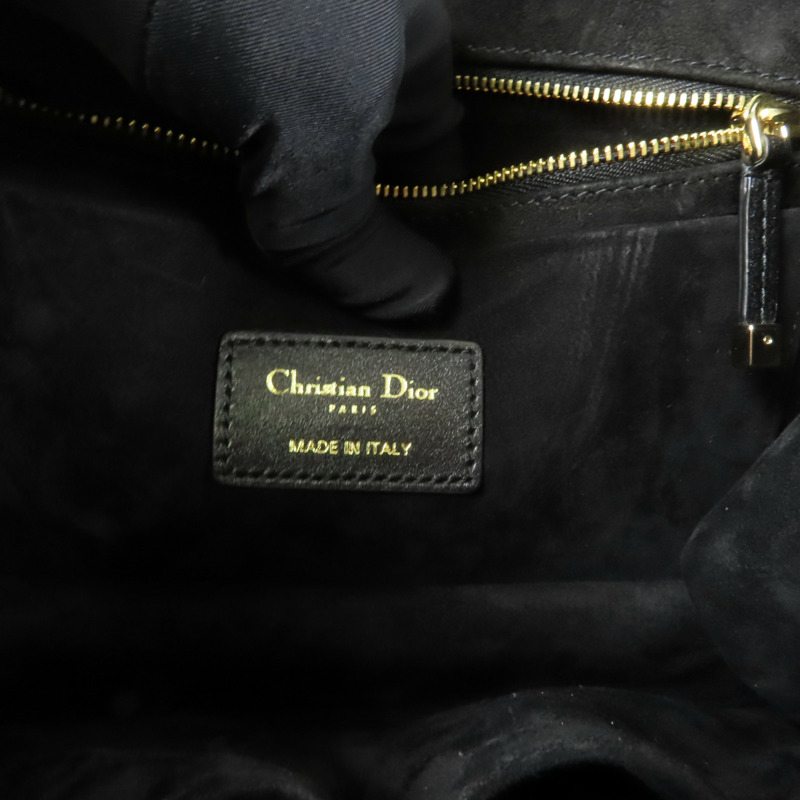 Dior 羊皮皮革Essential Tote Small金扣肩背袋-8