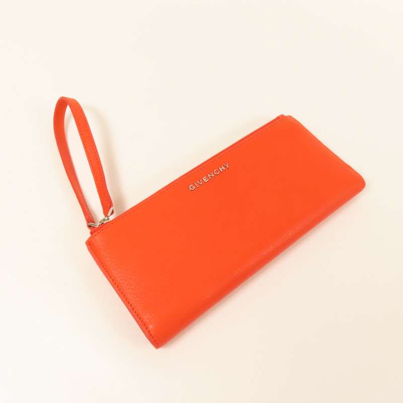 GIVENCHY 牛皮皮革Long Wallet銀扣長錢包-4