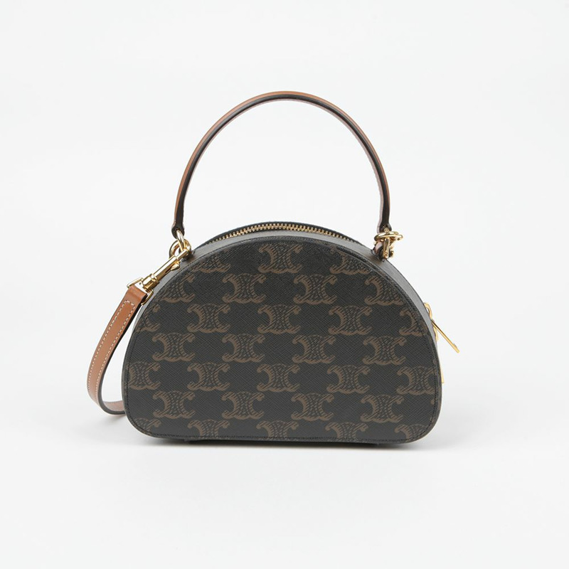 CELINE 10K642ECM 半月形手提單肩包-2