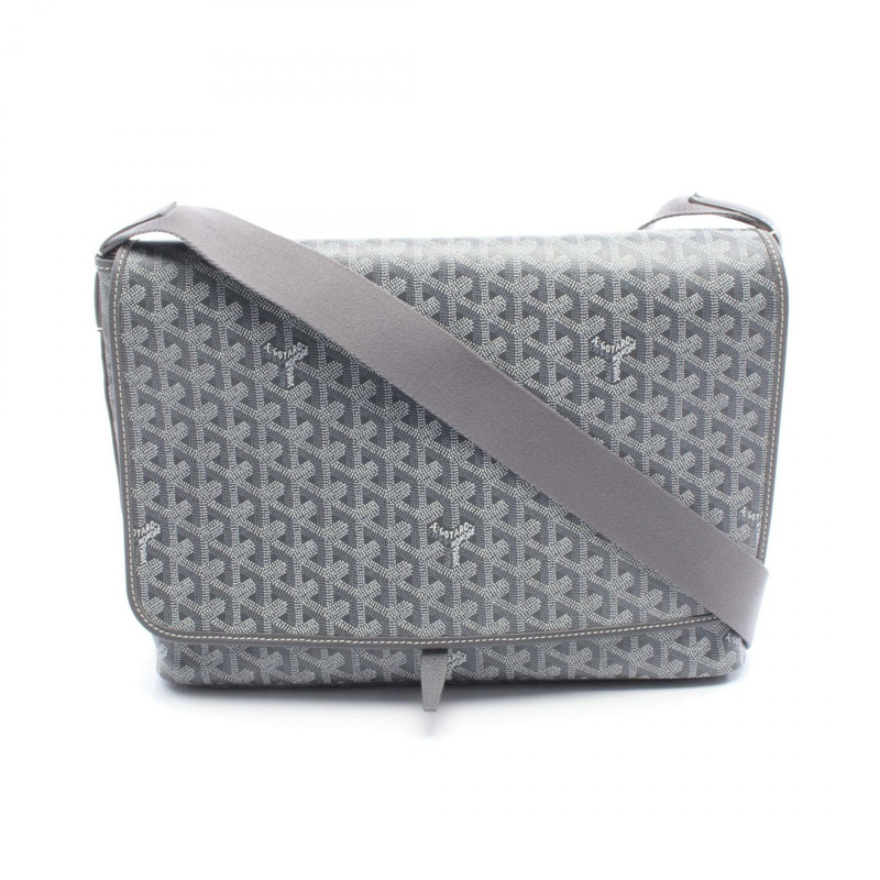 GOYARD Capetien MM 單肩斜背包 CAPETIMMLTY51CG51P 帆布皮革 灰色-0