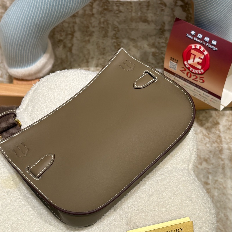 Hermes Mini Jysiere 18 /全新 / 大象灰/ 金扣-3