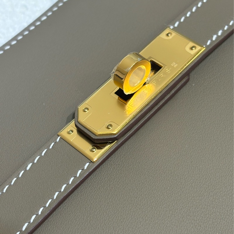 Hermes Mini Jysiere 18 /全新 / 大象灰/ 金扣-9