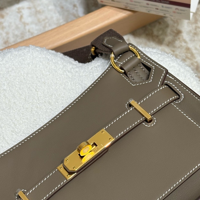 Hermes Mini Jysiere 18 /全新 / 大象灰/ 金扣-10