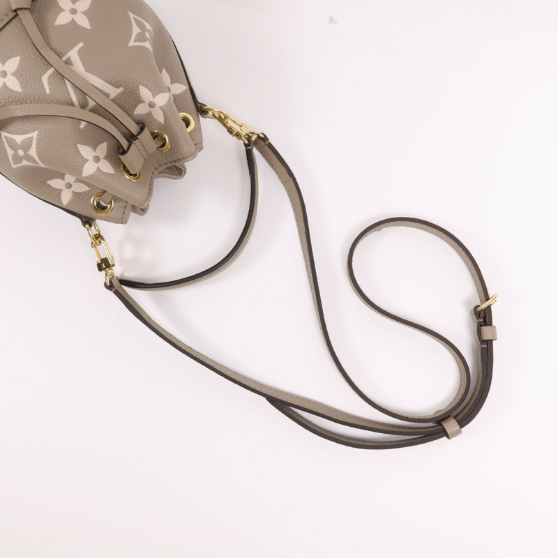 LOUIS VUITTON Monogram Empreinte Nano Noe金扣手挽肩背兩用袋-9